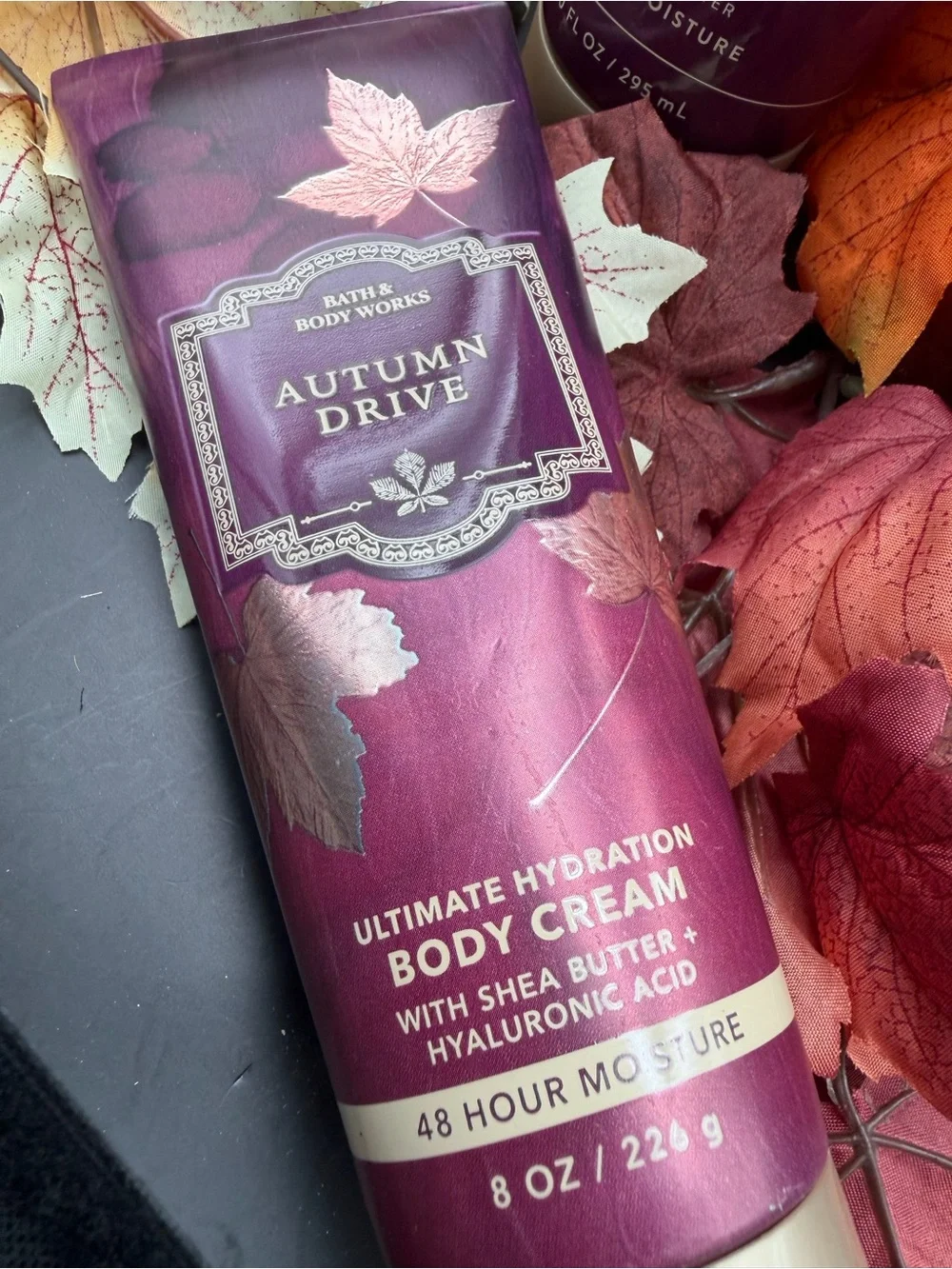 Bath & Body Works Autumn Drive Moisturizing Body Cream & Wash Trio- Purple